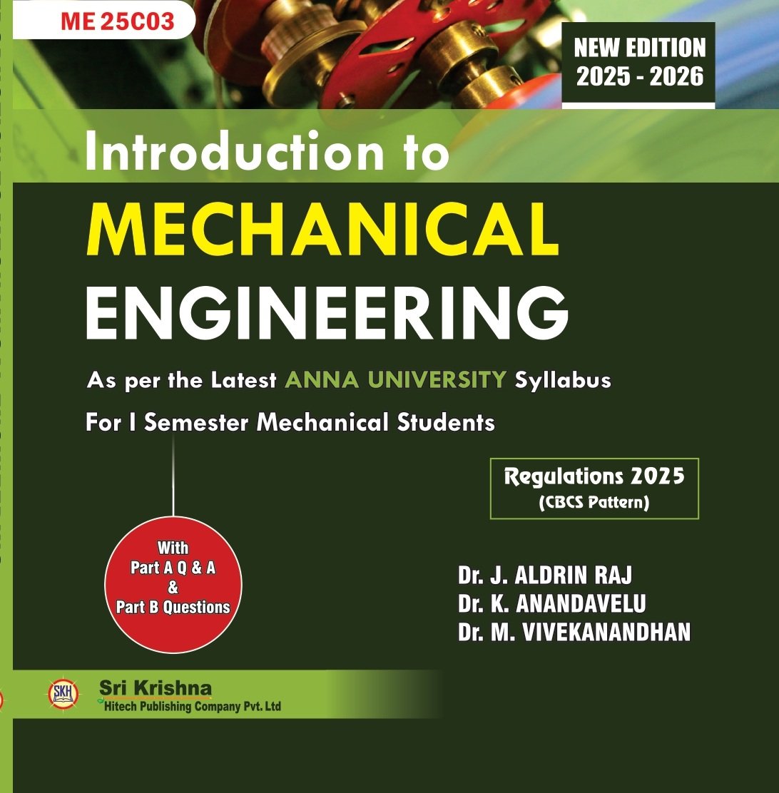 Introduction to Mechanical Engineering front Introduction to Mechanical Engineering front